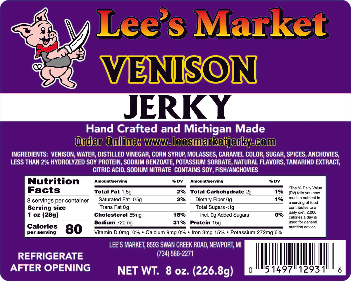 Venison Jerky for Sale Lee’s Market Jerky