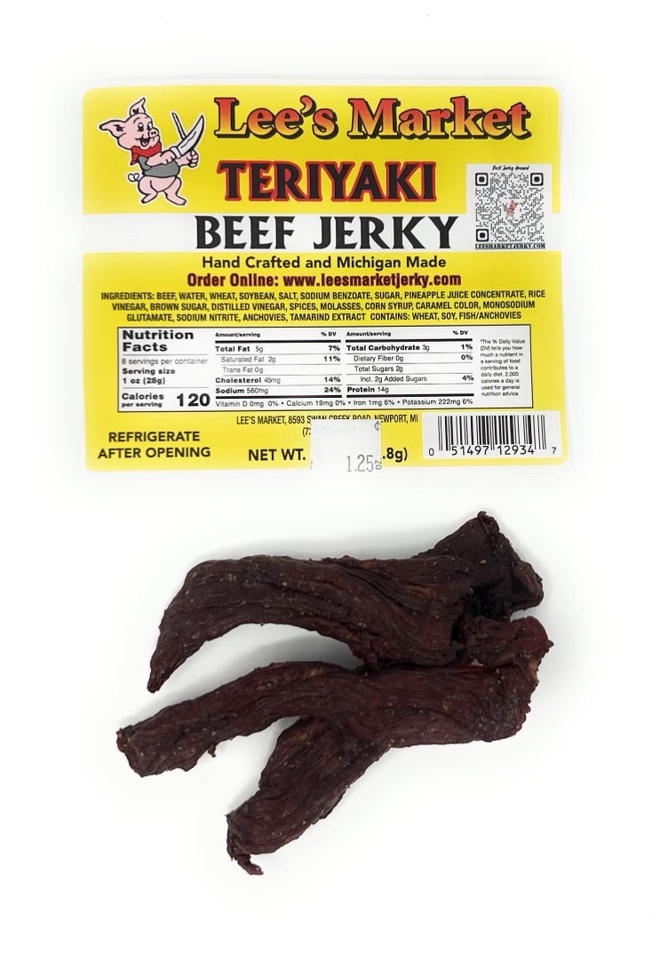 Teriyaki Beef Jerky 1.25 oz sample pack