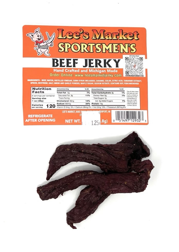 Sportsmen’s Beef Jerky 1.25 oz sample pack
