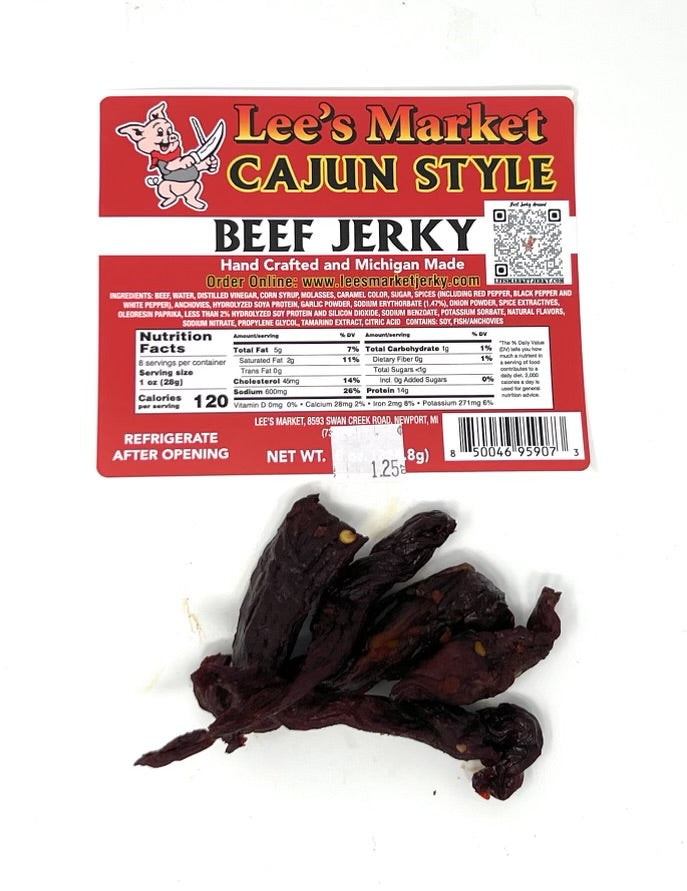 Cajun Style Beef Jerky 1.25 oz sample pack