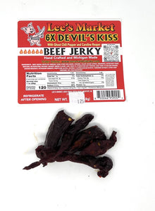 Devil's Kiss 6X Beef Jerky 1.25 oz sample pack