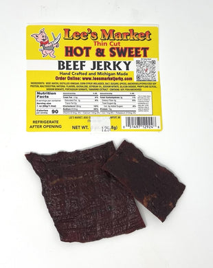 Hot & Sweet Thin-Cut Beef Jerky 1.25 oz sample pack