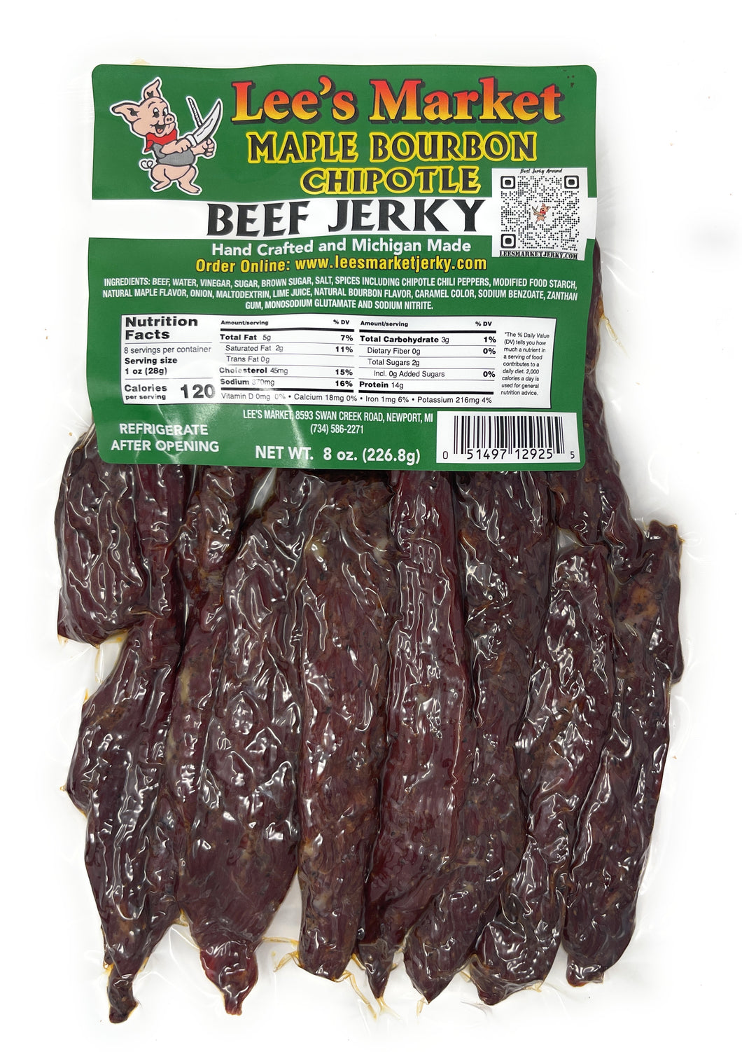 Maple Bourbon Chipotle Beef Jerky