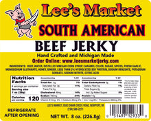 Load image into Gallery viewer, Label for South American Beef Jerky