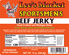 Load image into Gallery viewer, Label for Sportsmen&#39;s Beef Jerky