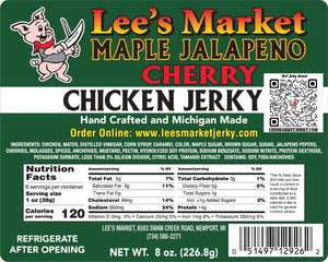 Maple Jalapeño Cherry Chicken Jerky