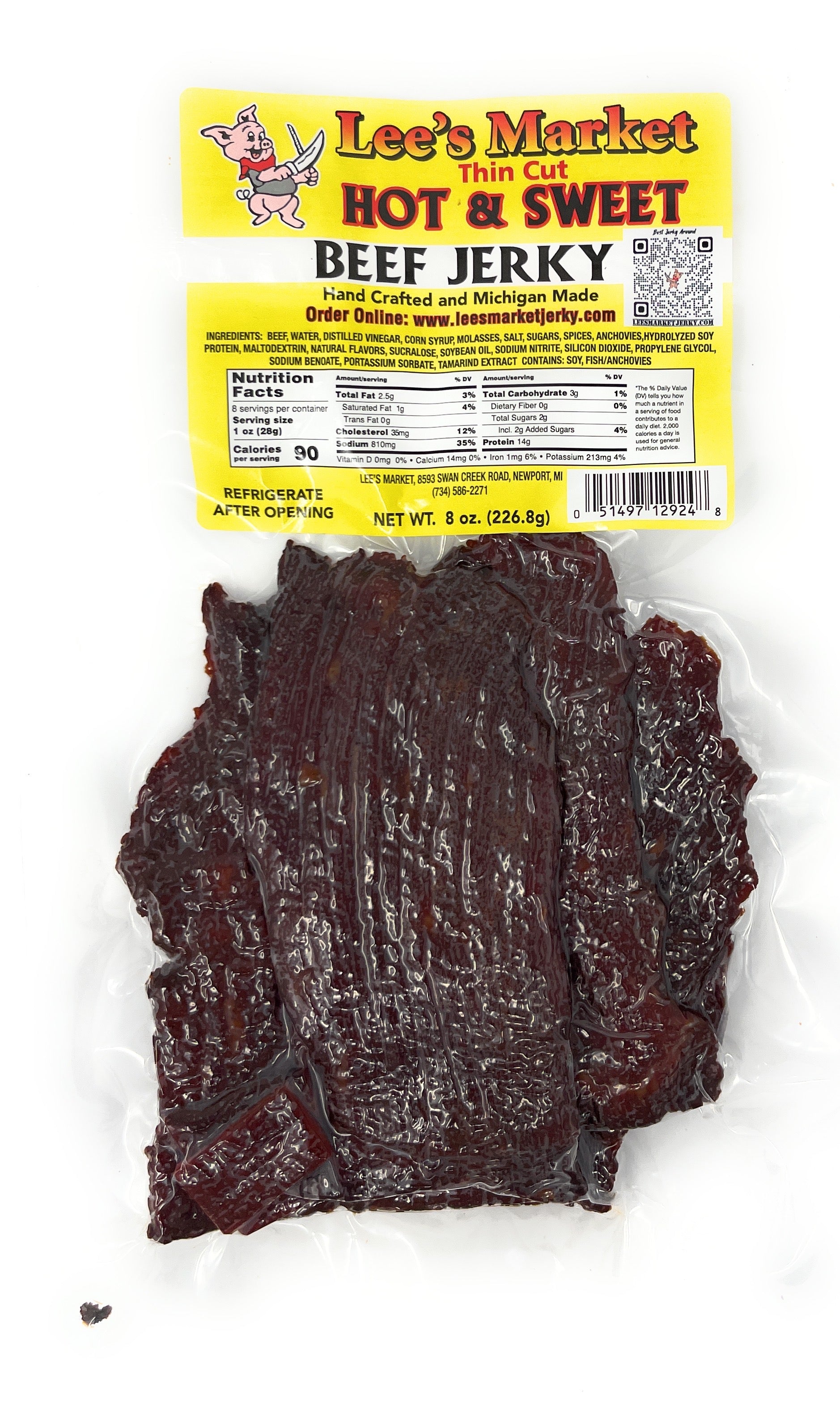 beef jerky calories