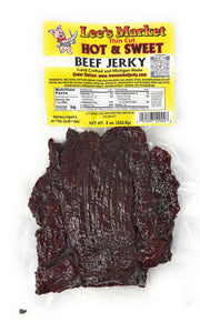Package of Hot and Sweet Thin Cut Beef Jerky
