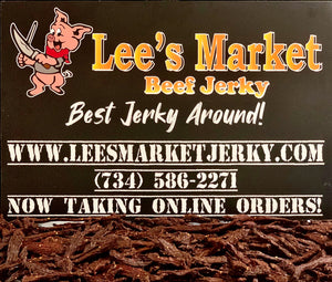 Lee's Market Beef Jerky Label 
