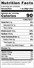 Load image into Gallery viewer, Nutrition Facts for Hot and Sweet Thin Cut Beef Jerky