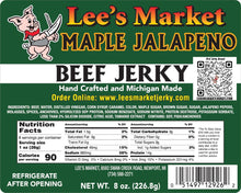 Load image into Gallery viewer, Maple Jalapeno Beef Jerky