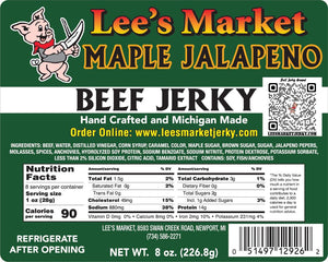 Maple Jalapeno Beef Jerky