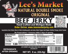 Load image into Gallery viewer, Label for Natural Double-Smoke Beef Jerky