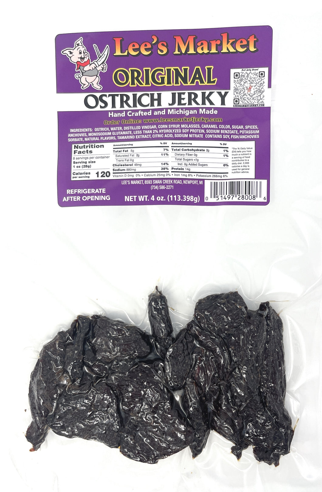 Package of Ostrich Jerky